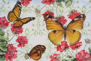 Artist Jean PlouIt Debuts New Series, Butterfly Gardens